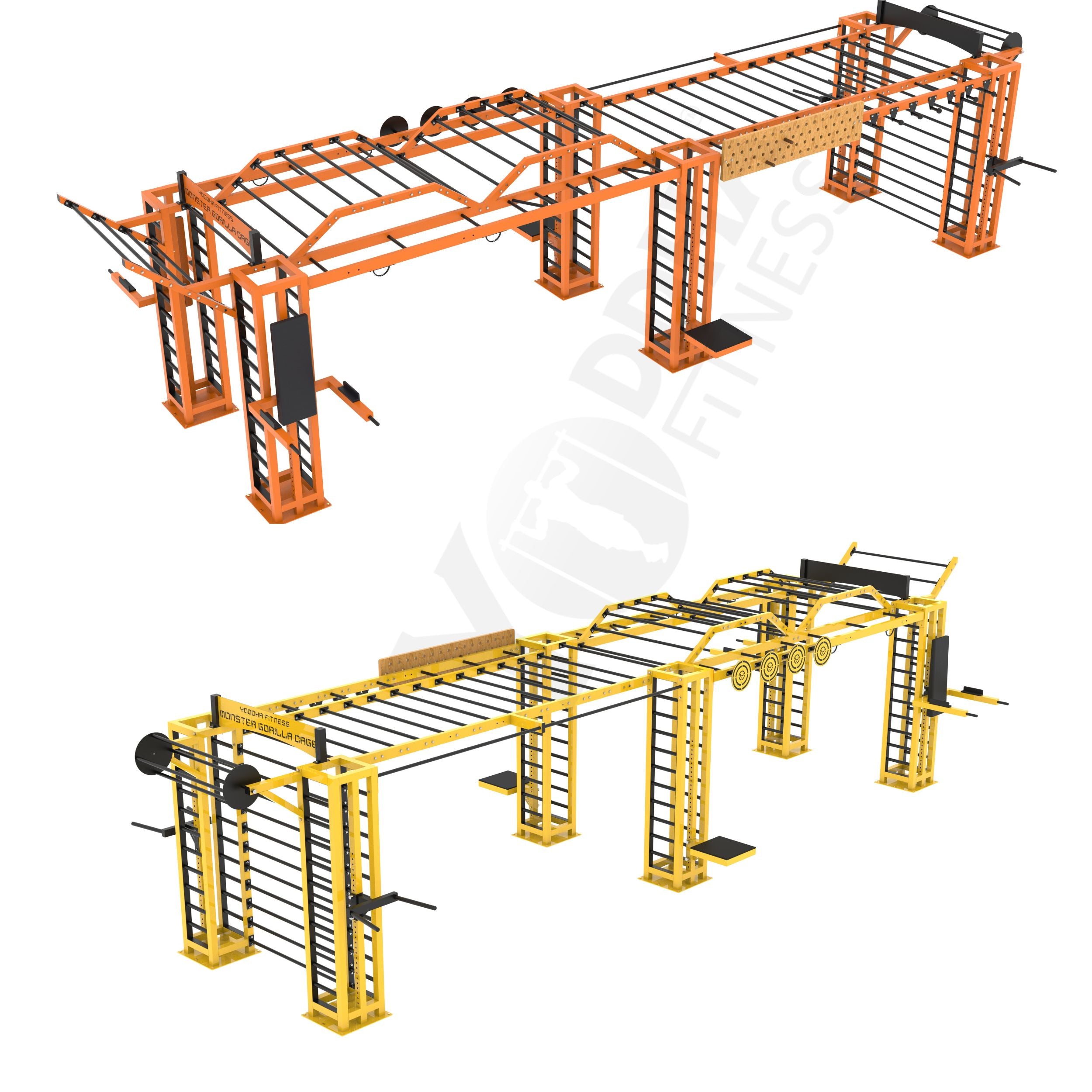 Monster Gorilla Monkey Bar Cage - 34 Ft