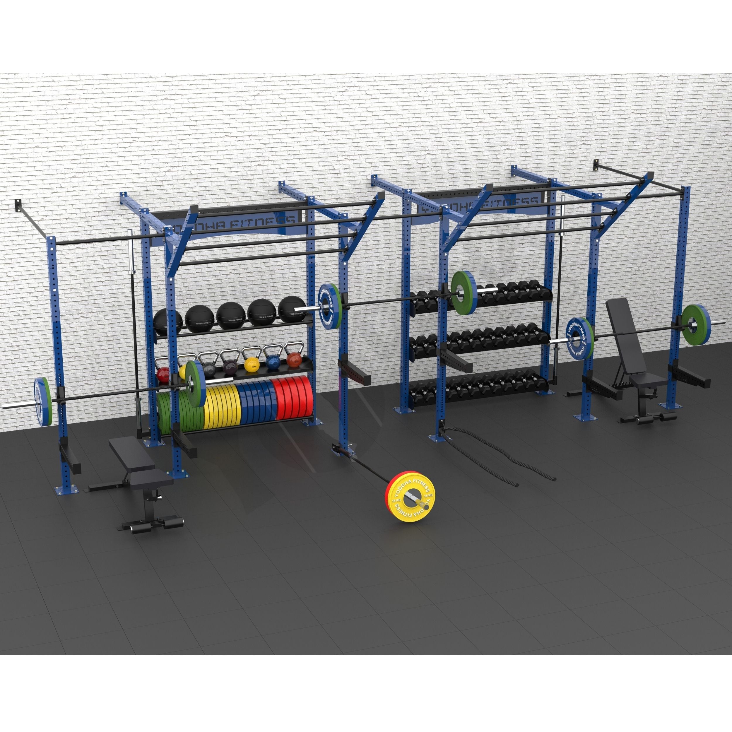 Wall Mounted CrossFit Rig - 24 FT With Storage