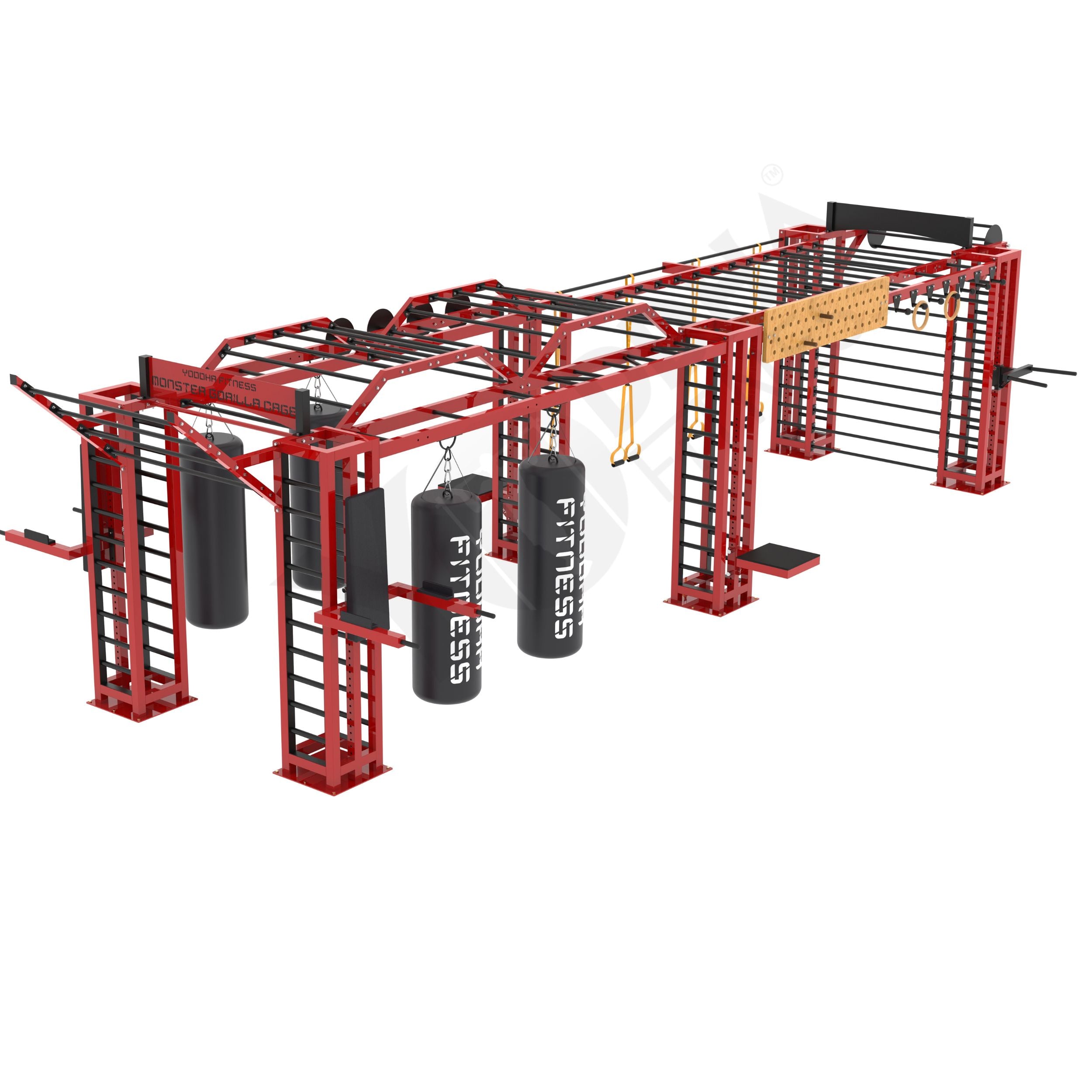Monster Gorilla Monkey Bar Cage - 34 Ft