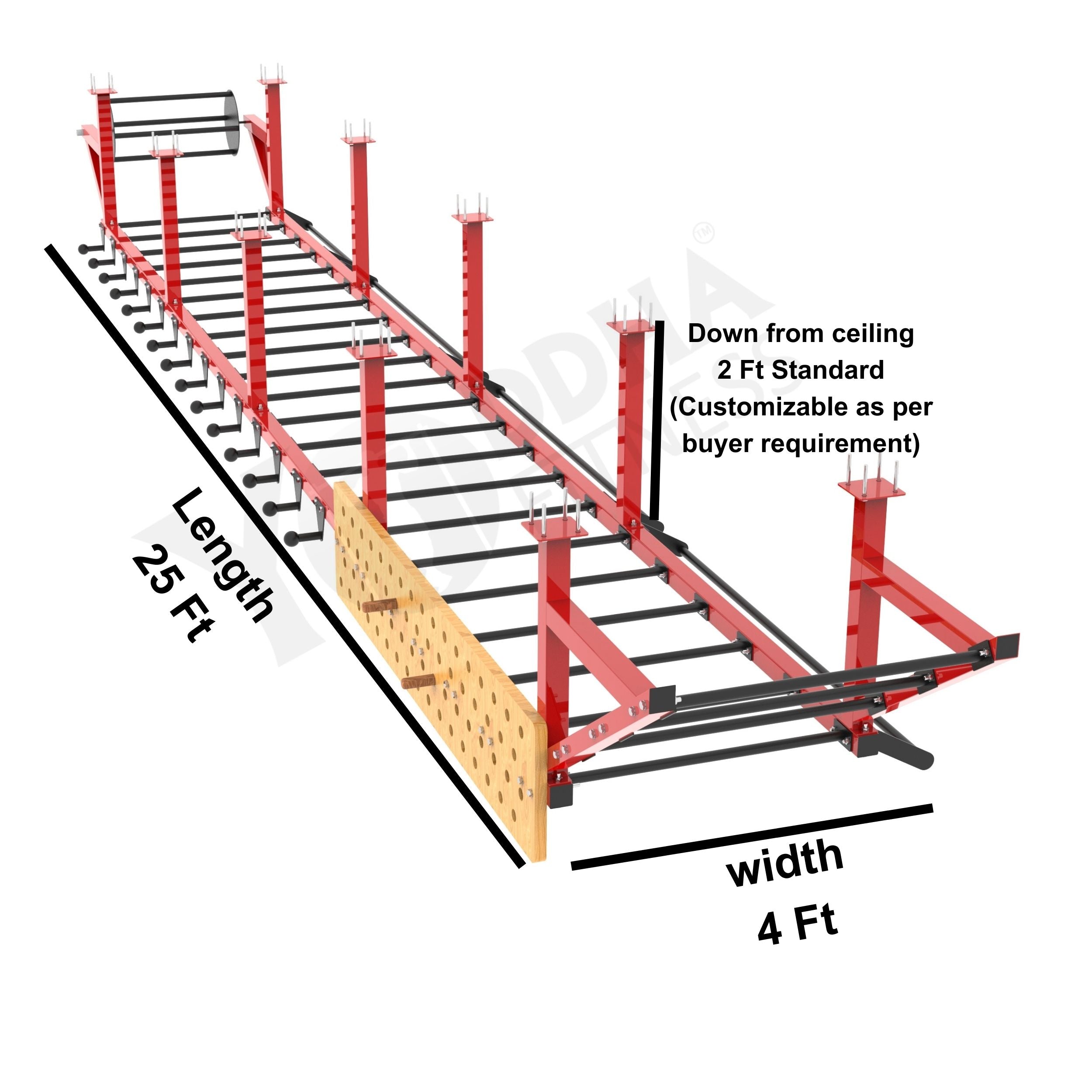 Monkey Bar - Ceiling Mounted - 25 FT