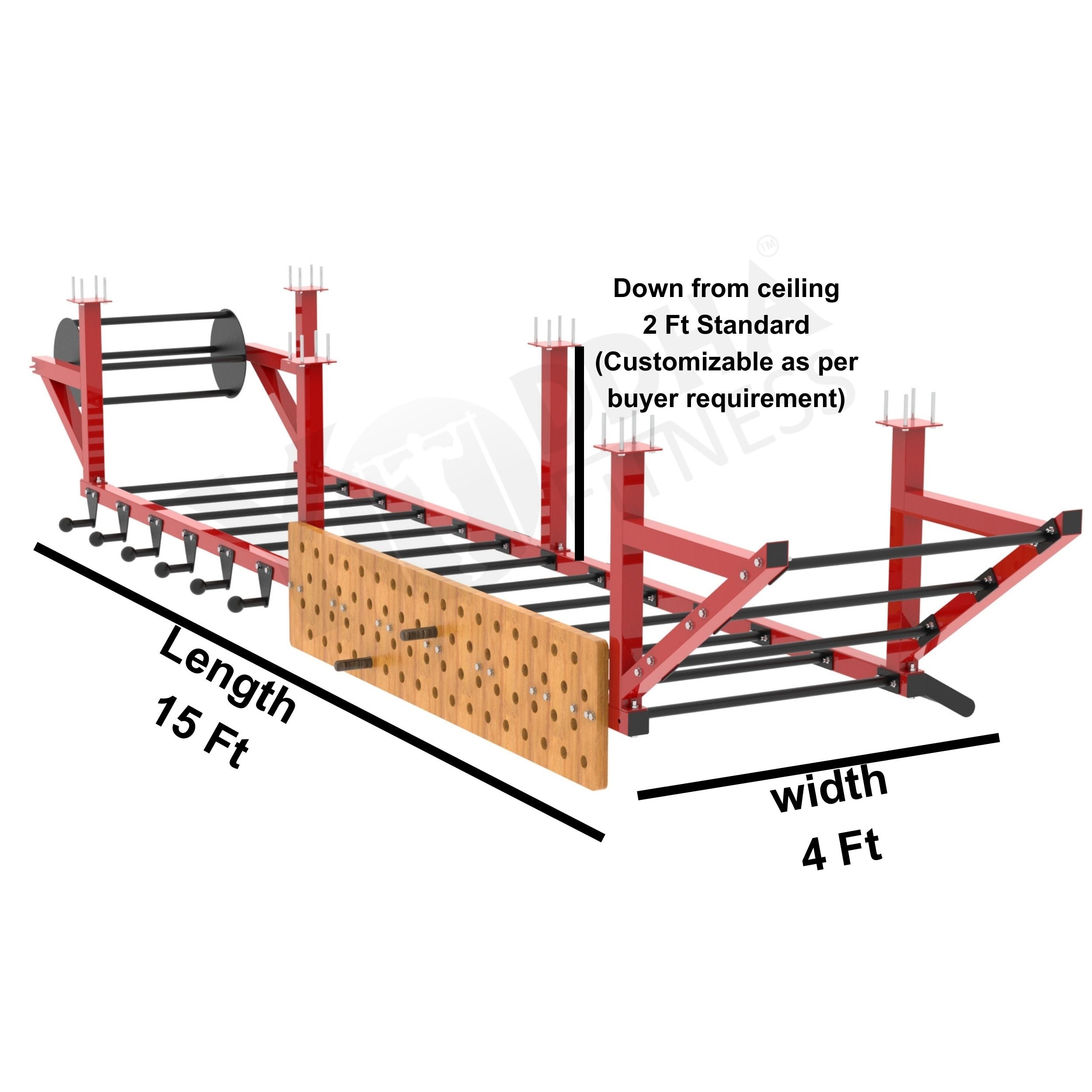 Monkey Bar - Ceiling Mounted - 15 FT