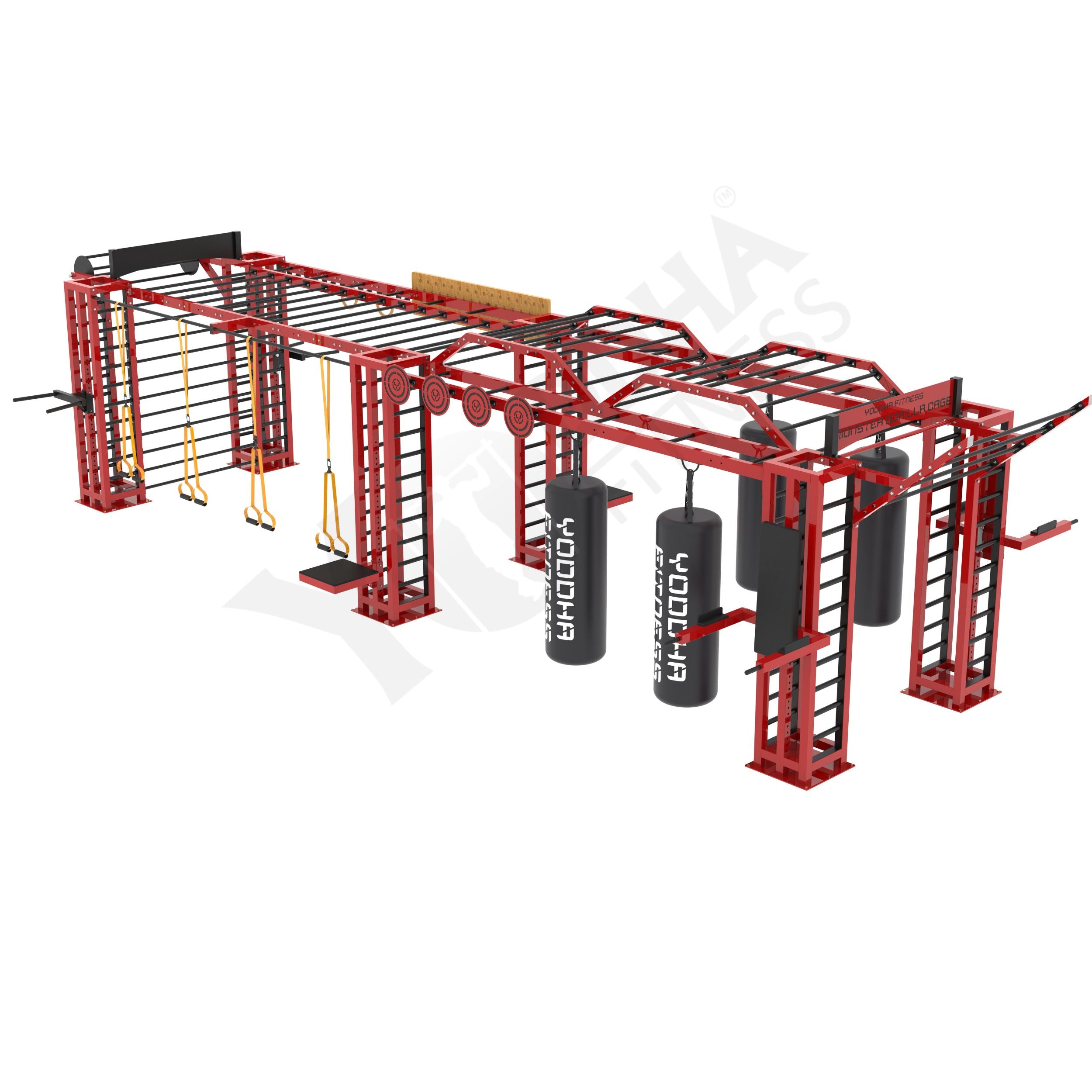 Monster Gorilla Monkey Bar Cage - 34 Ft