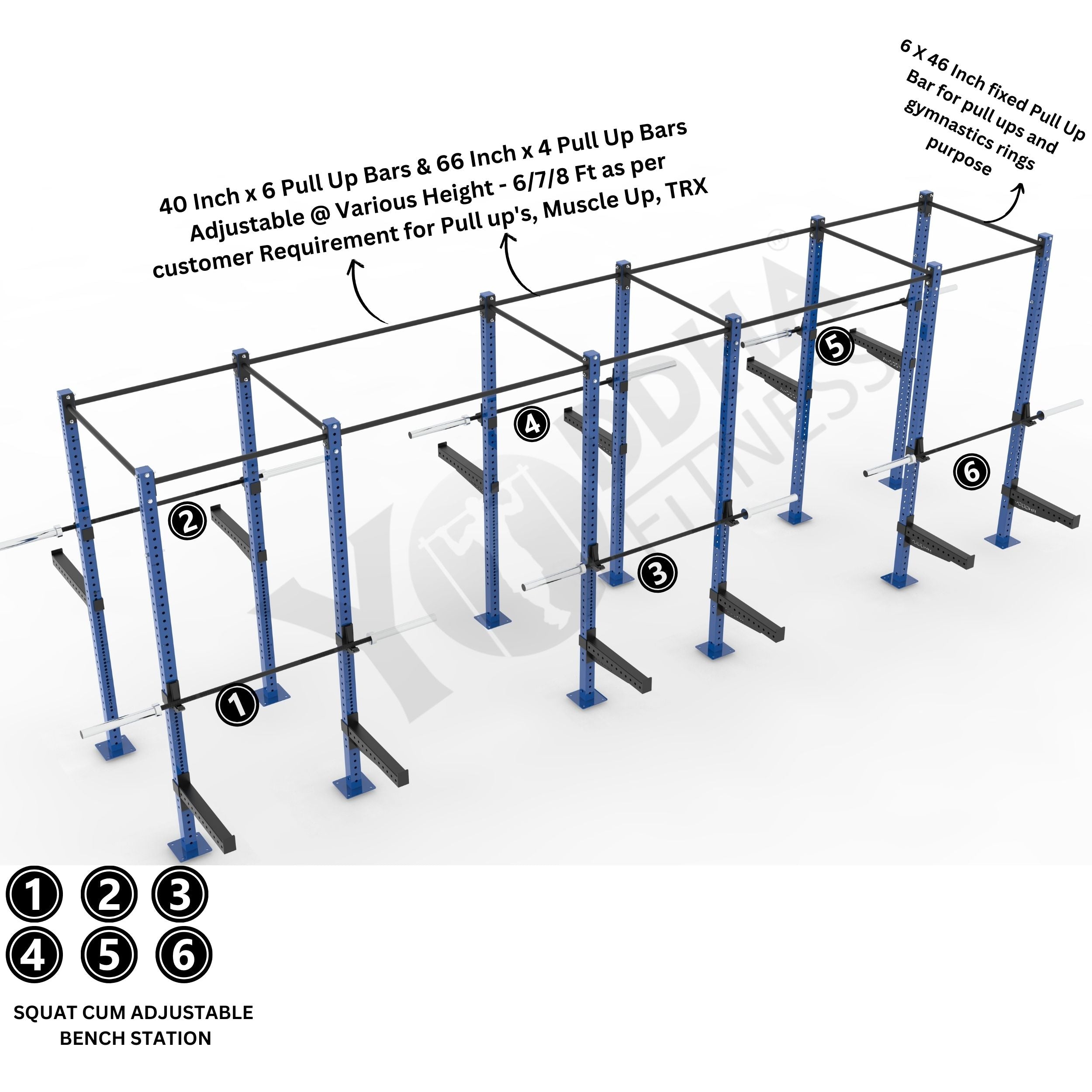 Freestanding CrossFit Rig - 24 Ft