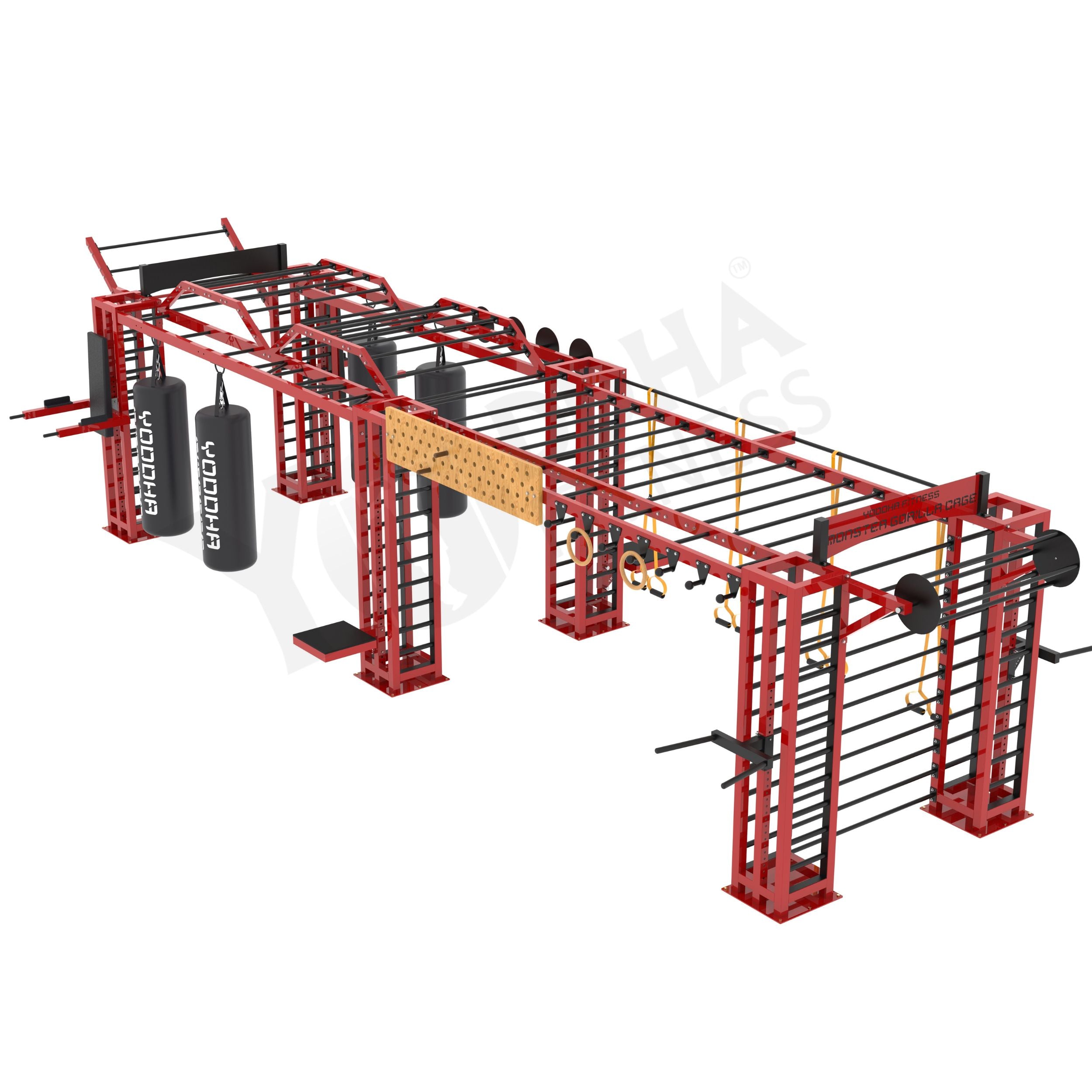 Monster Gorilla Monkey Bar Cage - 34 Ft