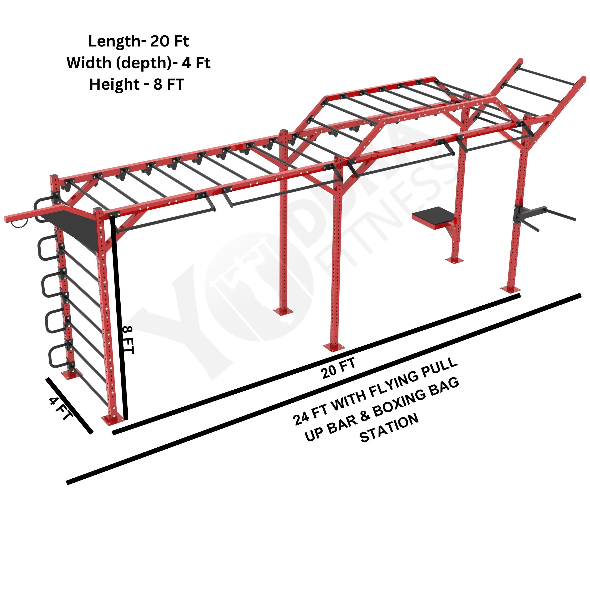 Monkey Bar - FREESTANDING - 20 FT