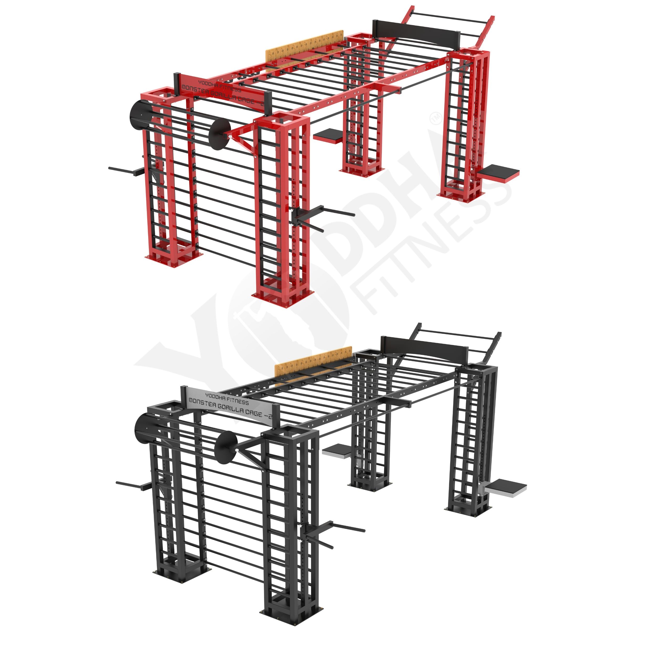 Monster Gorilla Monkey Bar Cage - 17 FT