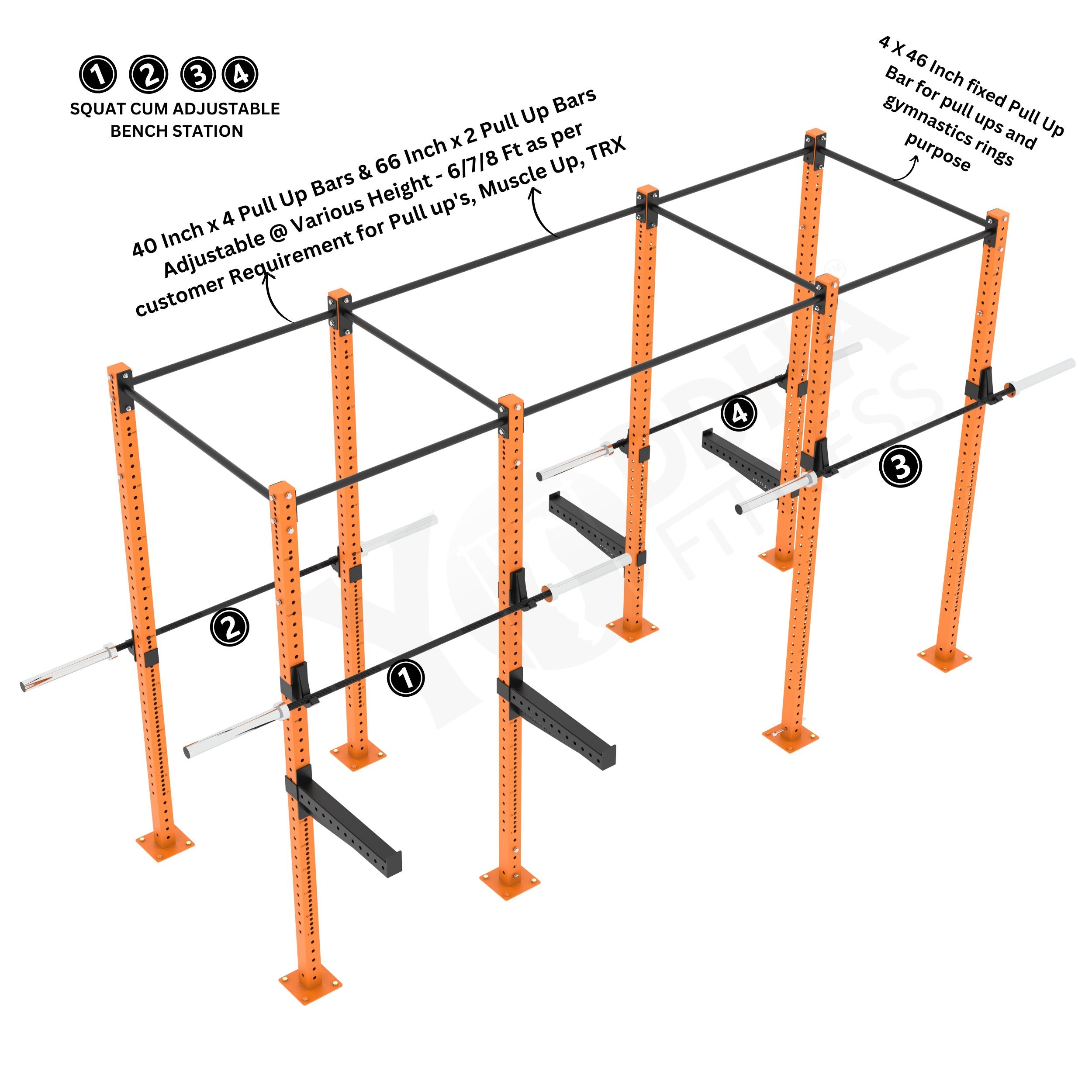 Freestanding CrossFit Rig - 14 Ft