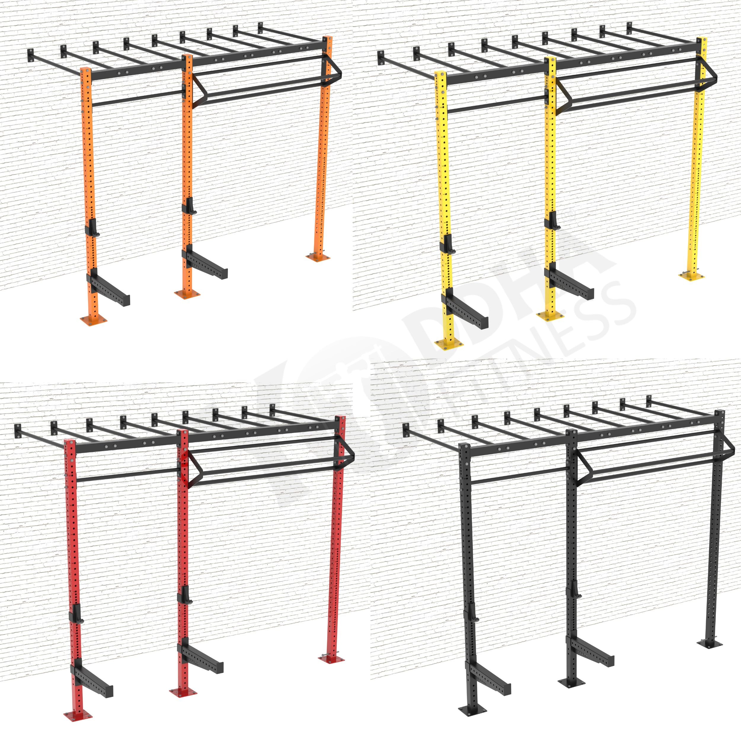 Wall Mounted CrossFit Rig - 10 Ft with Monkey Bar