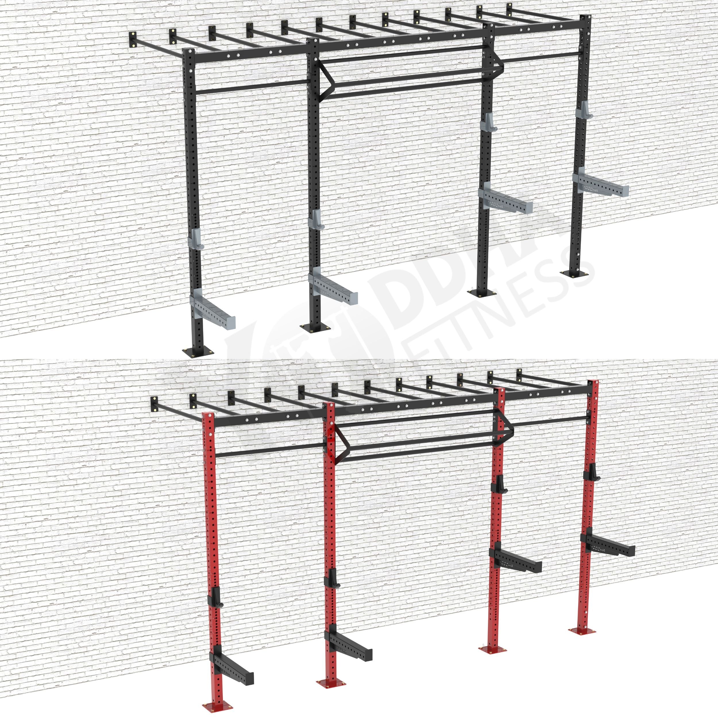 Wall Mounted CrossFit Rig - 14 Ft with Monkey Bar