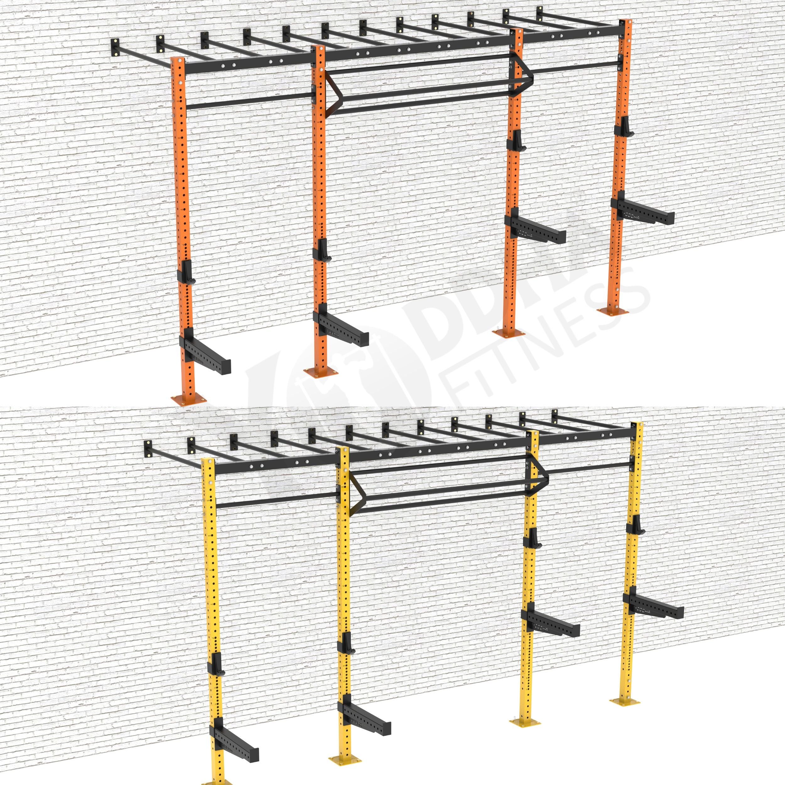 Wall Mounted CrossFit Rig - 14 Ft with Monkey Bar