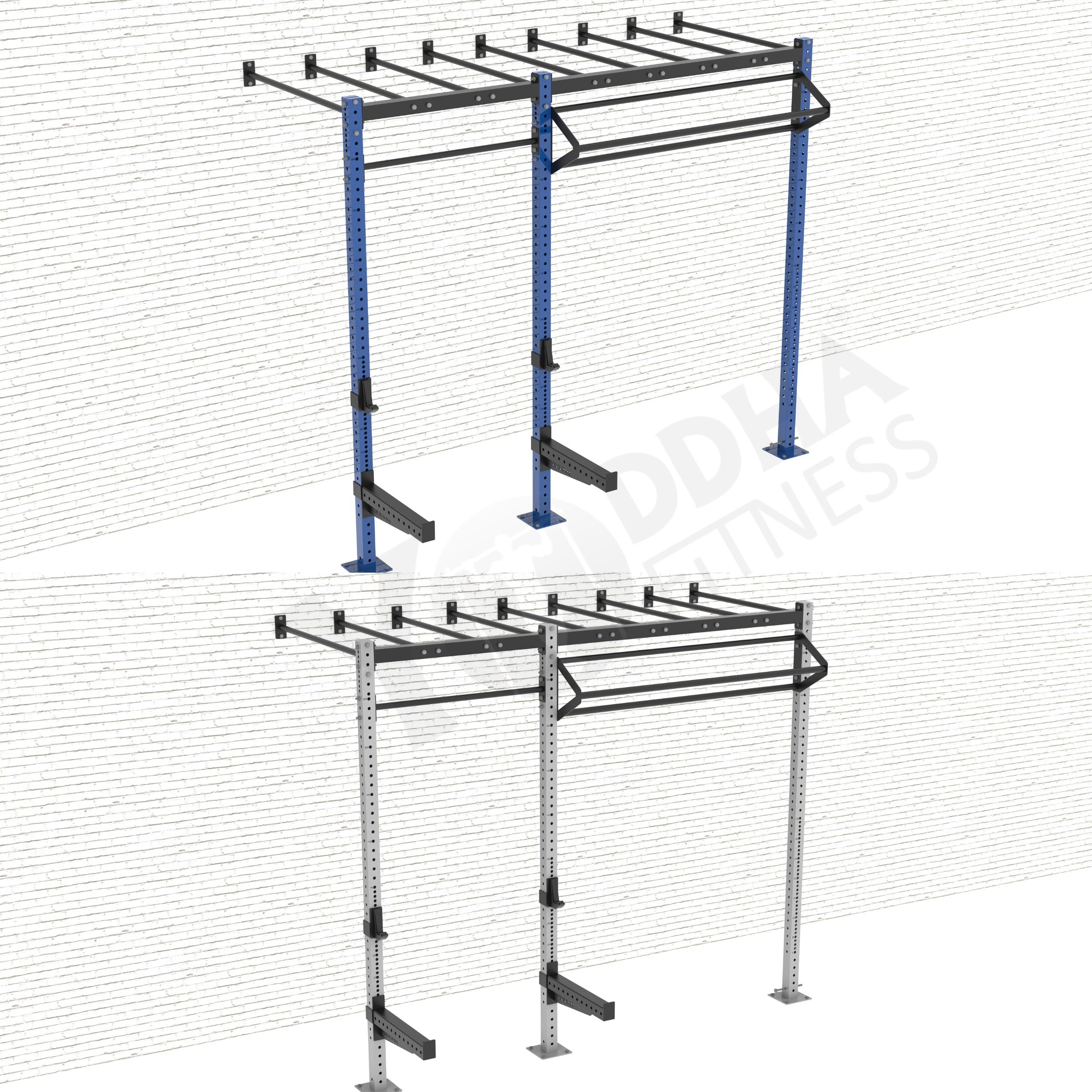 Wall Mounted CrossFit Rig - 10 Ft with Monkey Bar