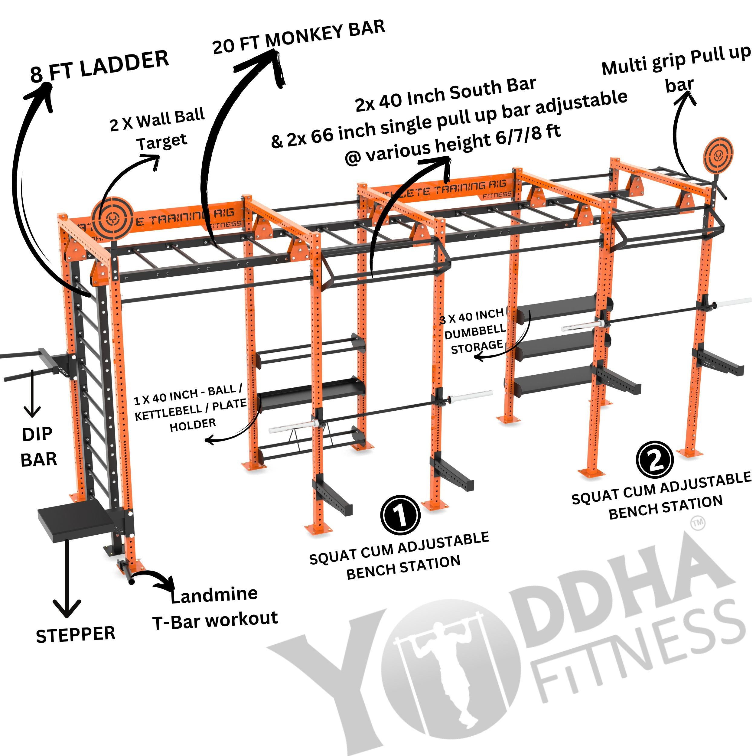 Athlete Training Rig - 20 Ft