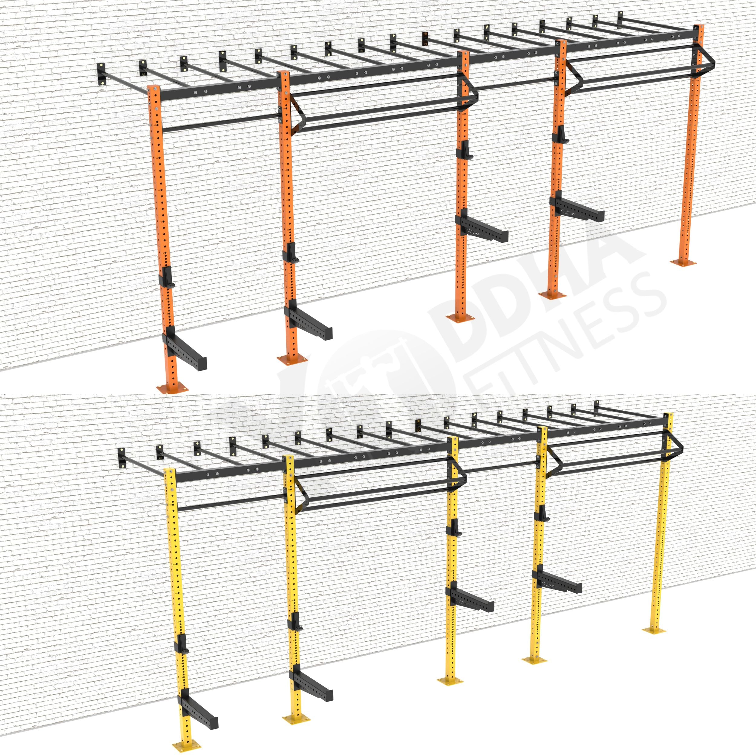 Wall Mounted CrossFit Rig - 20 Ft with Monkey Bar