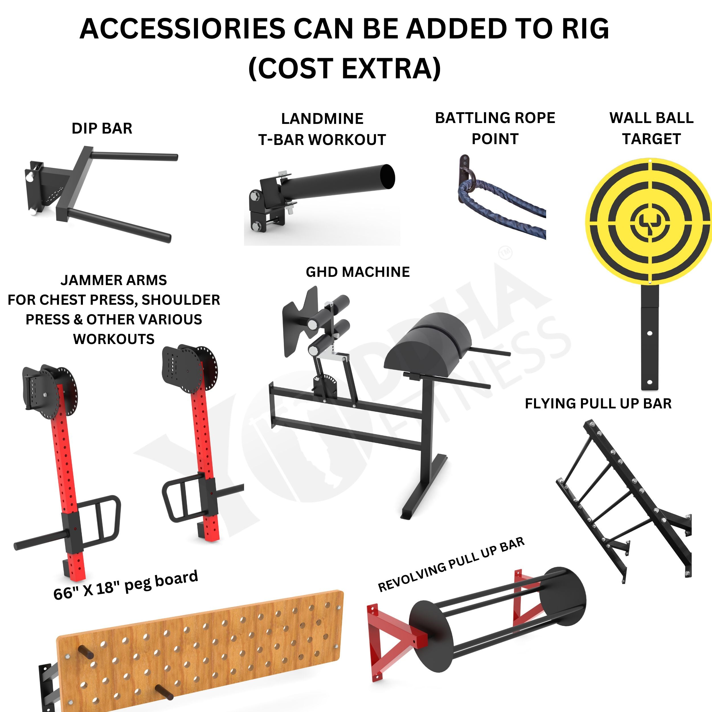 Wall Mounted CrossFit Rig - 10 Ft with Monkey Bar