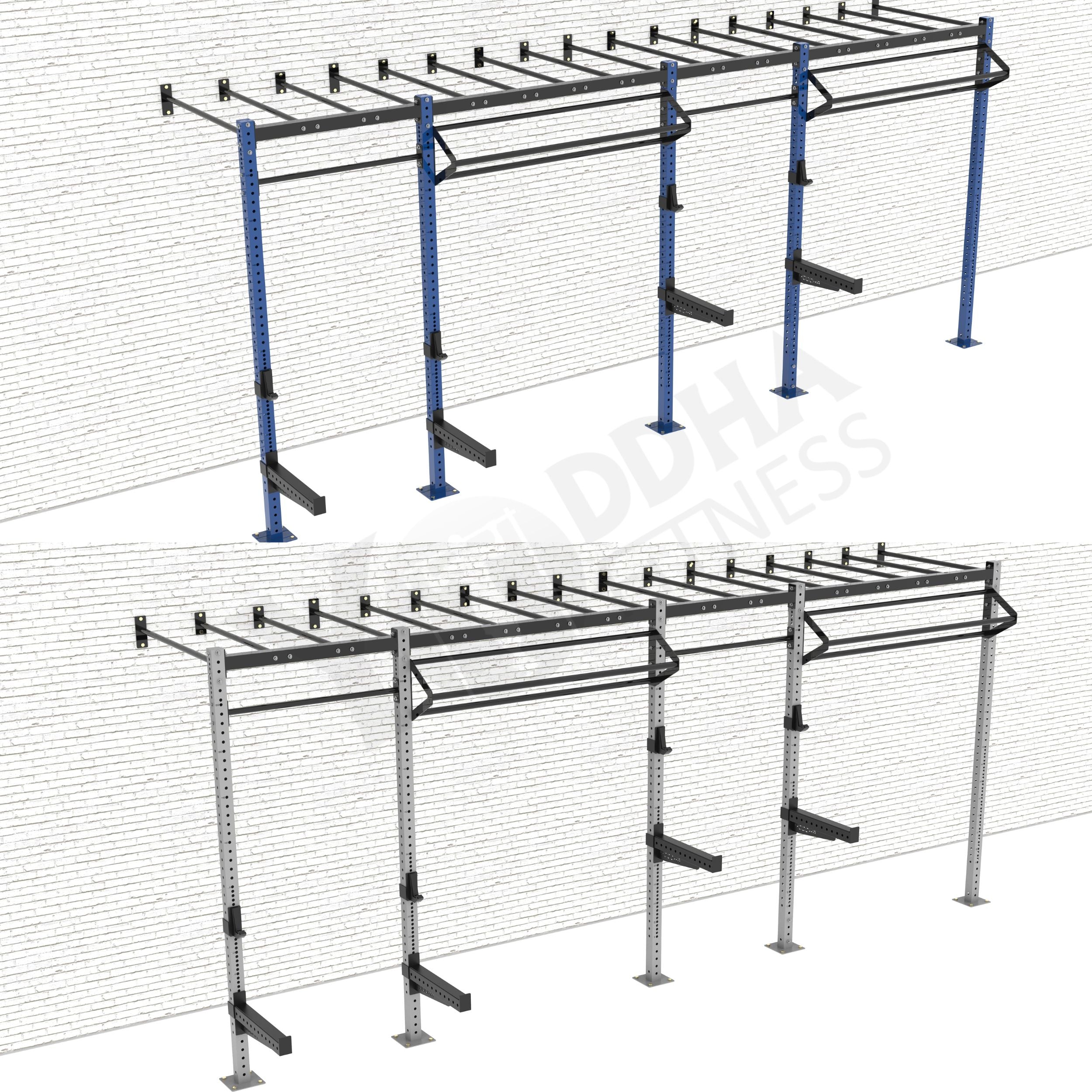 Wall Mounted CrossFit Rig - 20 Ft with Monkey Bar