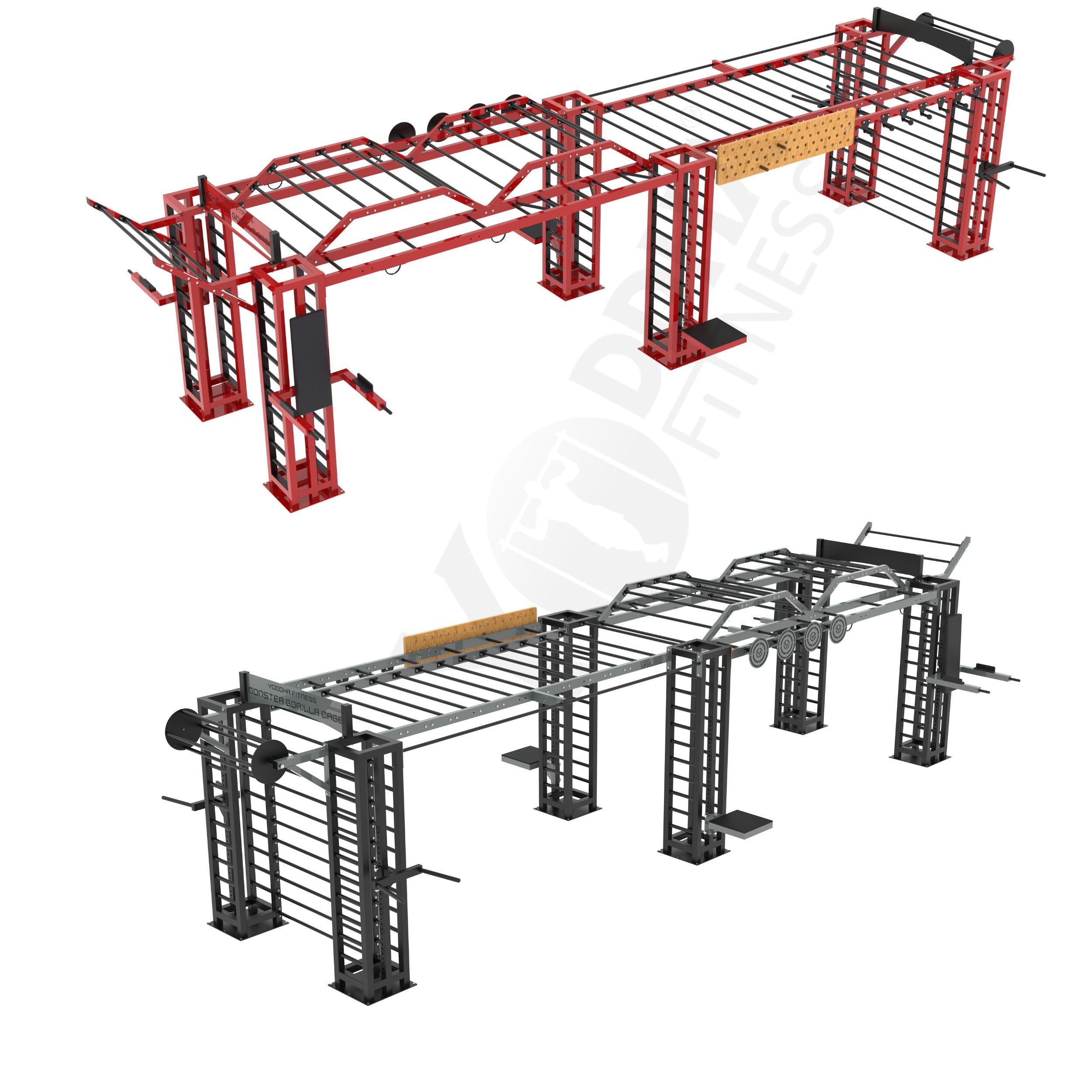 Monster Gorilla Monkey Bar Cage - 34 Ft