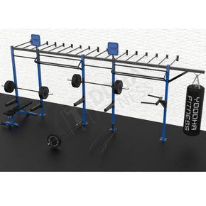 Wall Mounted CrossFit Rig - 20 Ft with Monkey Bar