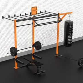 Wall Mounted CrossFit Rig - 10 Ft with Monkey Bar