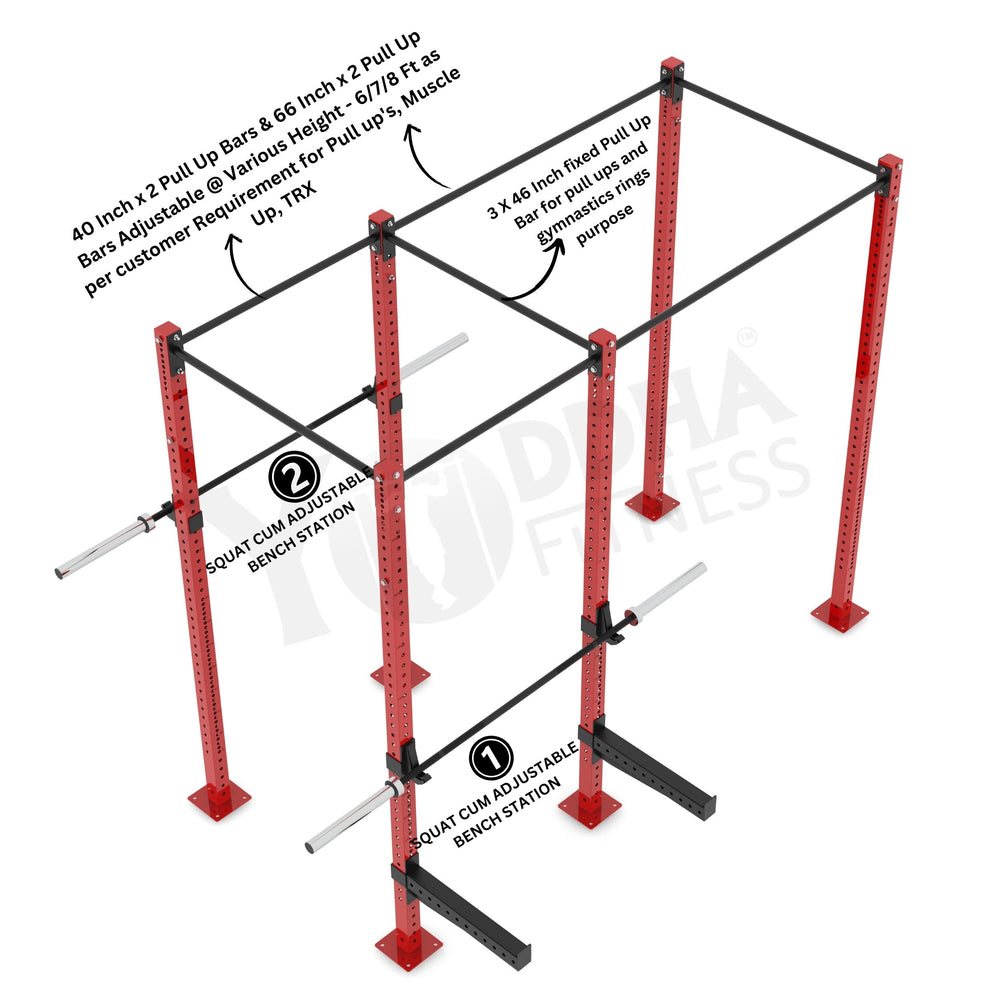 Crossfit Rig Stand Freestanding CrossFit Rig - 10 Ft - Yoddha Fitness Inc
