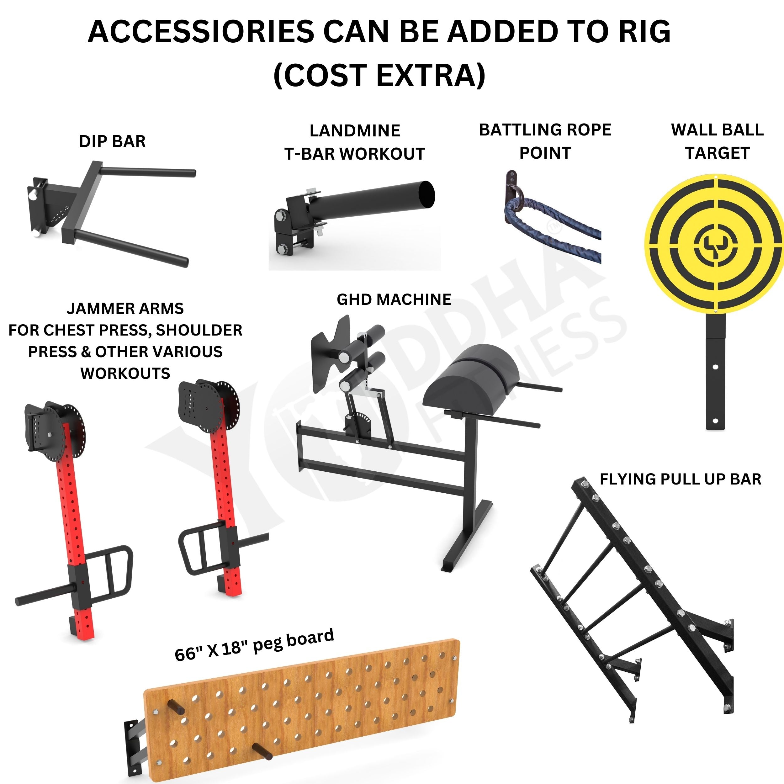 Crosfit Rings Homebase Rig Freestanding CrossFit Rig - 10 Ft - Yoddha Fitness Inc