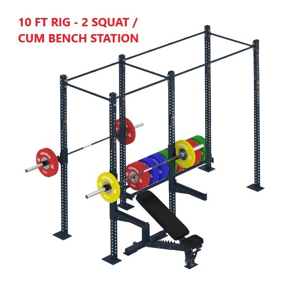 10 ft freestanding Pull up Rig, Crossfit Rig, Gym Rig, CrossFit gym rig, CrossFit equipment, cross fit rig, grounded crossfit rig